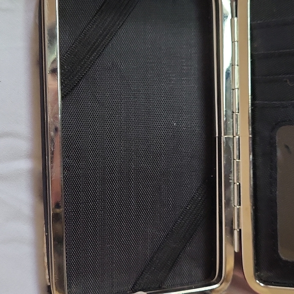 Straw mosaic chevron weave print wallet wrist strap 3 x 5.5" new - Picture 9 of 15